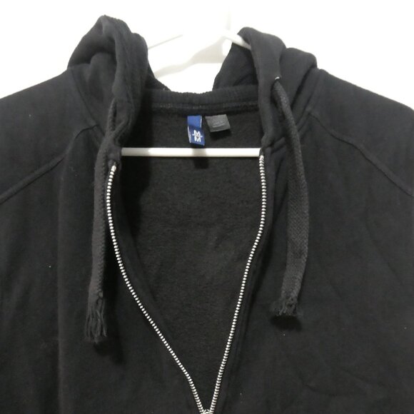 DIVIDED - H&M | medium | Black Sleeveless Hooded Vest | Zip-Up Front Closure - Picture 3 of 14